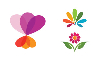 Beauty florist Nature vector icon design template v.4