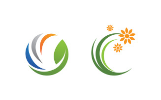 Beauty florist Nature vector icon design template v.5