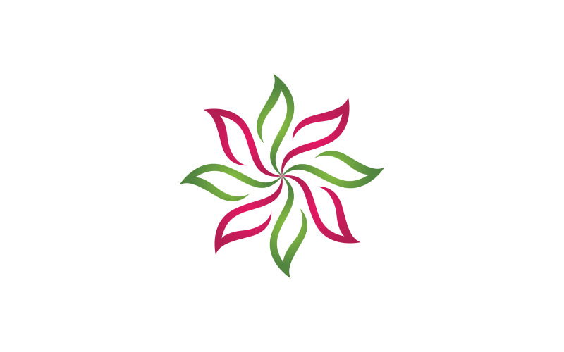 Beauty florist Nature vector icon design template v.6 Logo Template