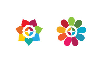 Lotus flower Logo Beauty Salon Cosmetic skincare vector icon design v.158