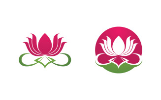 Lotus flower Logo Beauty Salon Cosmetic skincare vector icon design v.159