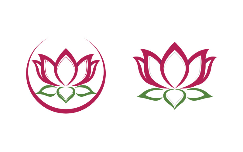 Lotus flower Logo Beauty Salon Cosmetic skincare vector icon design v.160 Logo Template