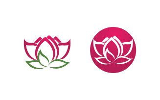 Lotus flower Logo Beauty Salon Cosmetic skincare vector icon design v.165