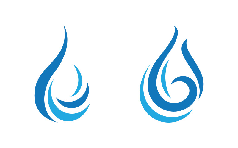 Water drop Plumbing Logo Template vector illustration v.130