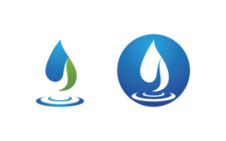 Water drop Plumbing Logo Template vector illustration v.133