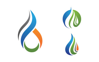 Water drop Plumbing Logo Template vector illustration v.134