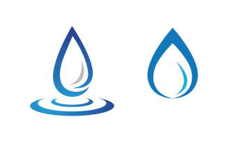 Water drop Plumbing Logo Template vector illustration v.135
