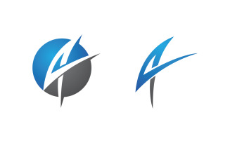 A Letter Business Concept design LogoTemplate v.93