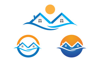 House Property concept icon logo template v.103