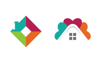 House Property concept icon logo template v.106
