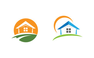 House Property concept icon logo template v.94