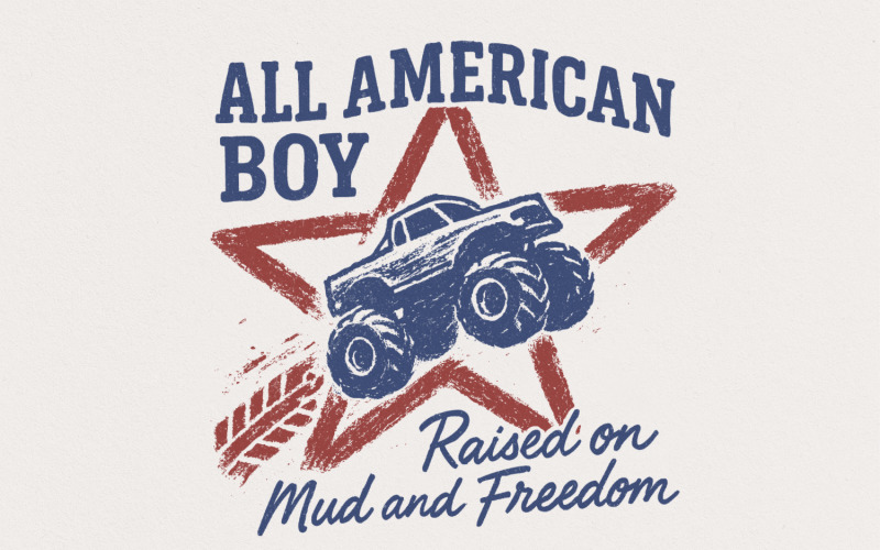 All American Boy PNG, Boys 4th of July PNG, Kids Patriotic PNG, Independence Day PNG, American Illustration
