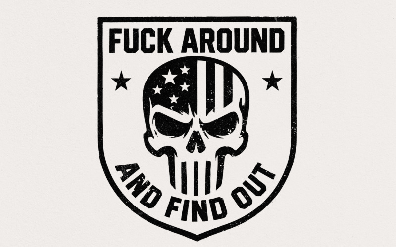 FAAFO Flag png, Punisher Skull png, Military png, Faafo sublimation png, Veteran png, Glowforge pod Illustration