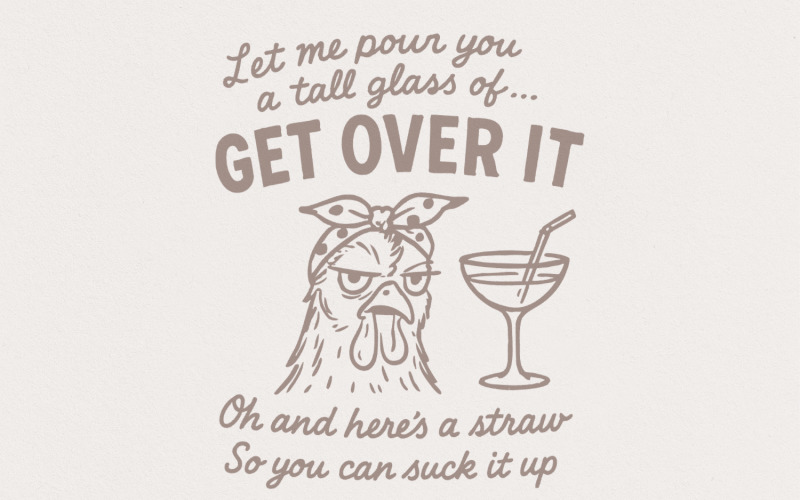 Funny Chicken PNG, Sublimation Design Download, Western & Farm Life Sublimation, Digital Prints, Illustration