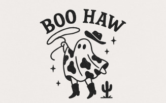 Boo Haw PNG, Cowboy Ghost png, Halloween png, Funny Halloween Shirt png, Western Ghost png, Cowboy