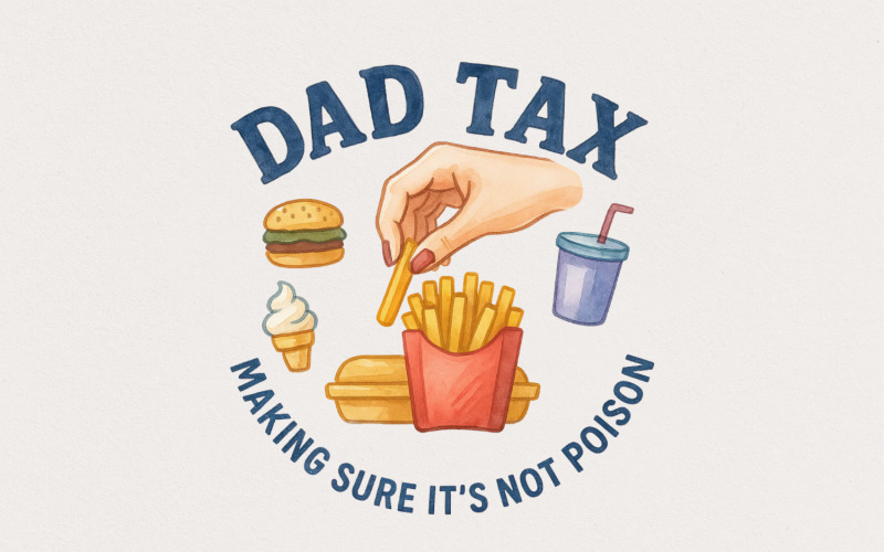 Dad Tax png, Funny Dad png, Dad Joke png Design, Digital Download Dad Definition png, Vintage Illustration