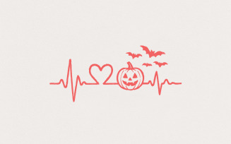 Halloween png, Heartbeat png, Pumpkin png, Spooky png, Halloween Shirt png, Png, png Files for pod,