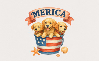 Patriotic Labrador PNG, Kids Hunting PNG, Fourth of July PNG, America PNG, Beach PNG, Kids