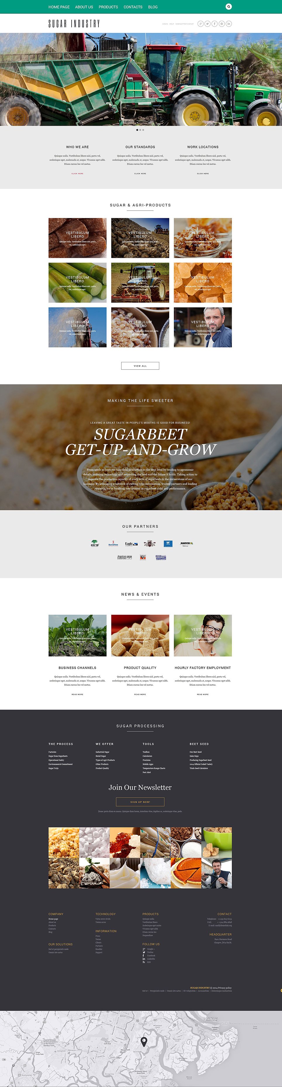 Agriculture Responsive Website Template New Screenshots BIG