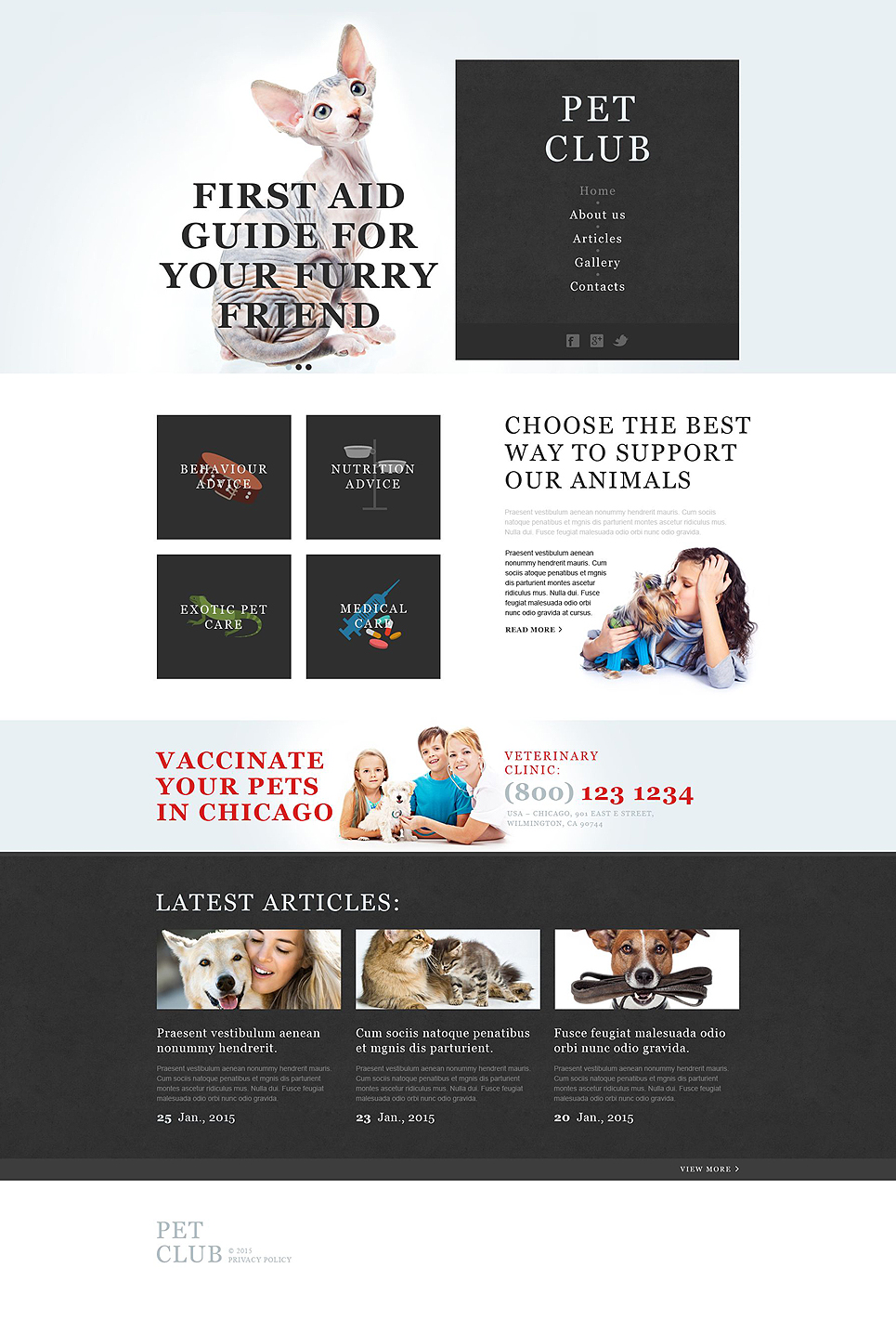 Animals & Pets Muse Template New Screenshots BIG