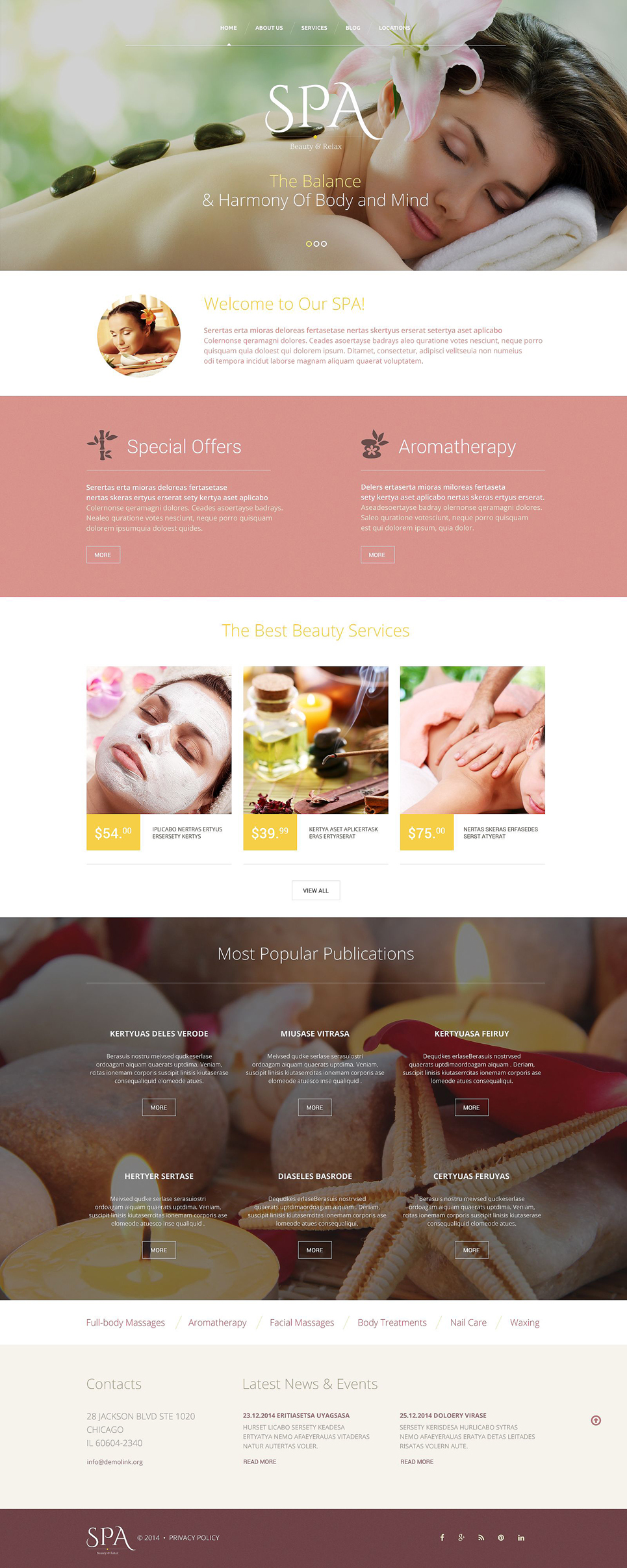 Beauty Salon Responsive Website Template New Screenshots BIG