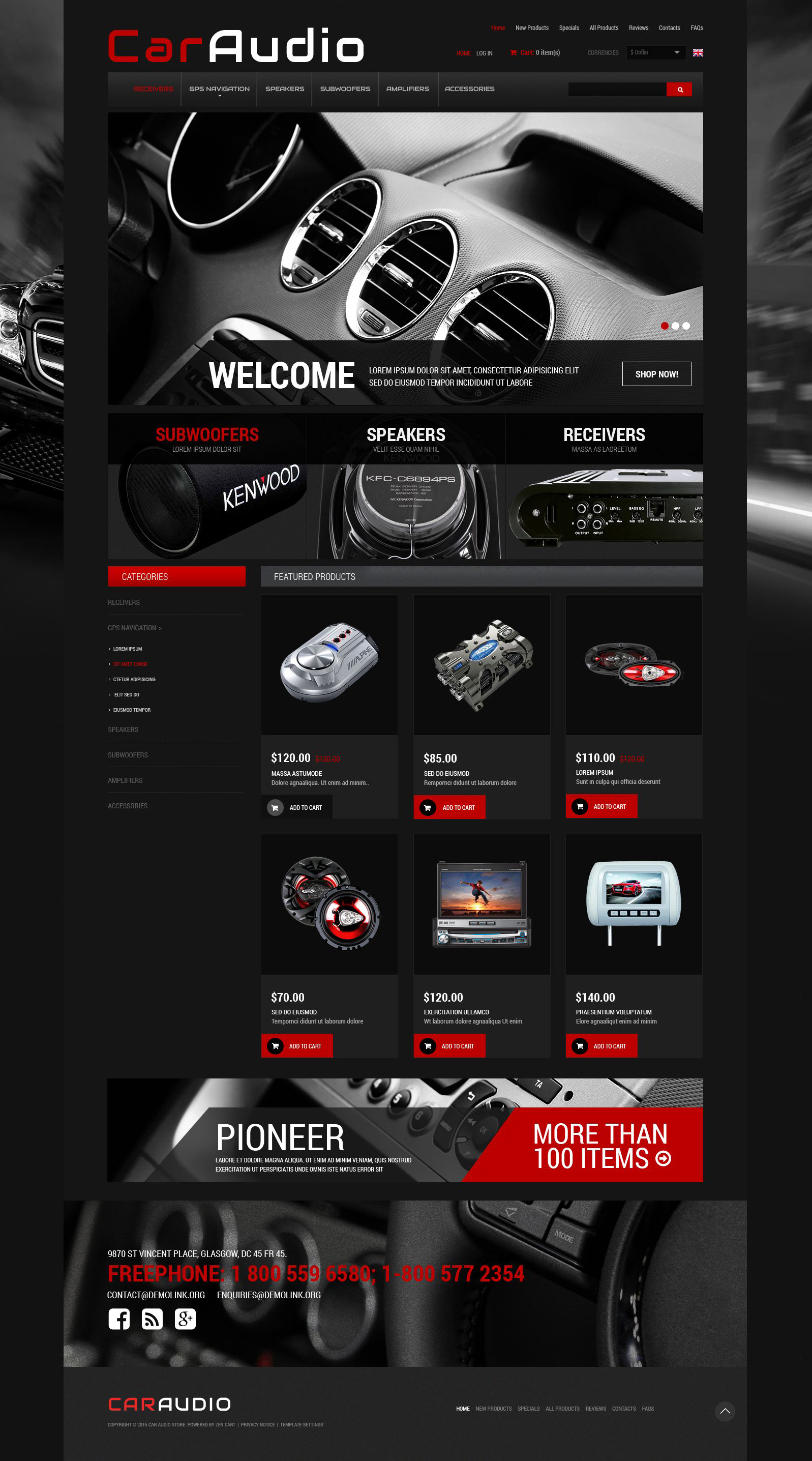 Car Electronics ZenCart-mall #52436 - skärmbild