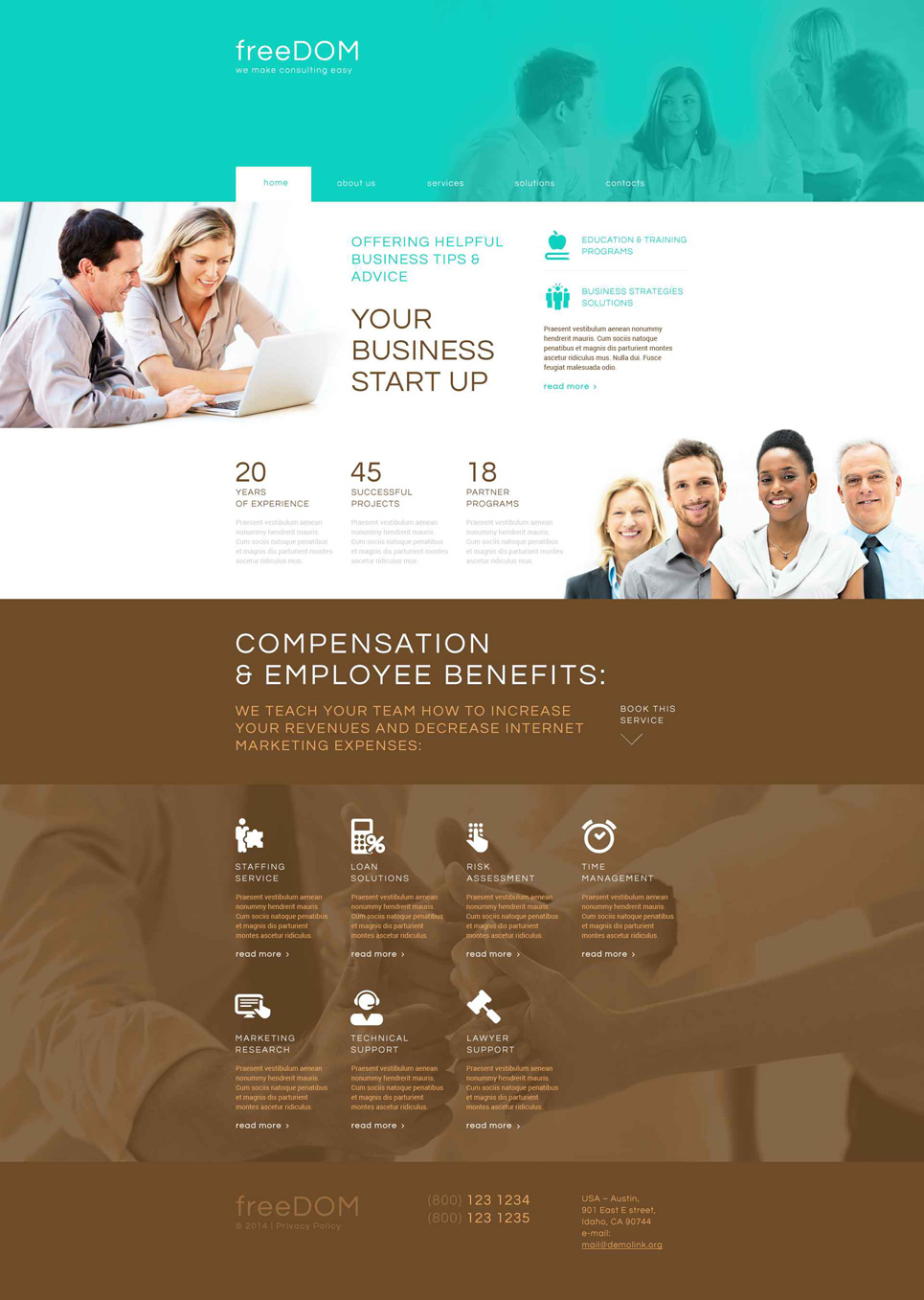 Consulting Responsive Website Template New Screenshots BIG