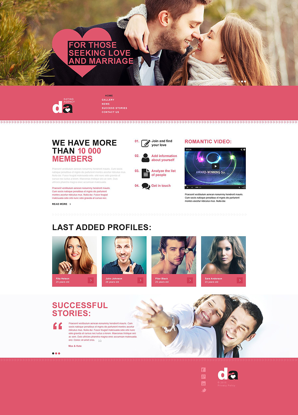 Dating Muse Template New Screenshots BIG