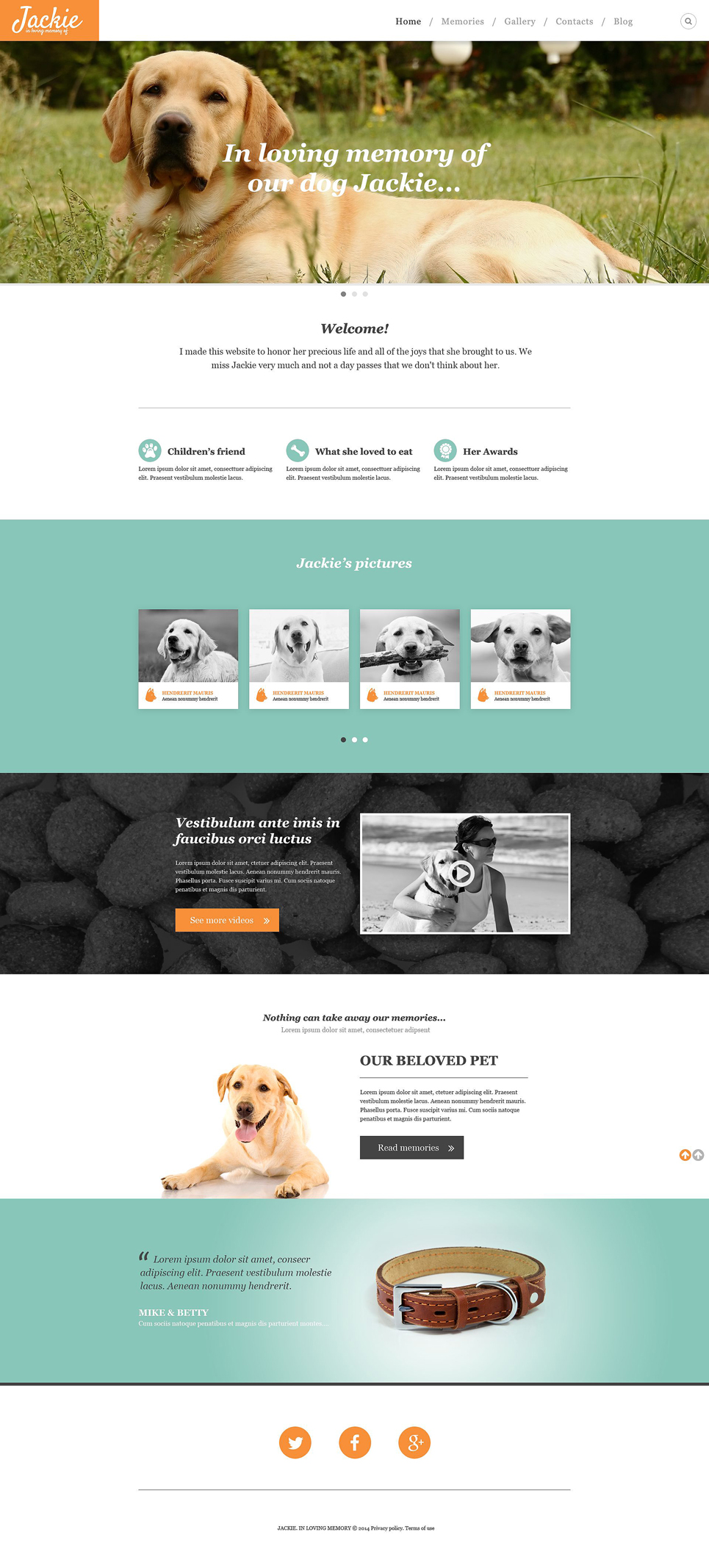 Dog Responsive Website Template New Screenshots BIG