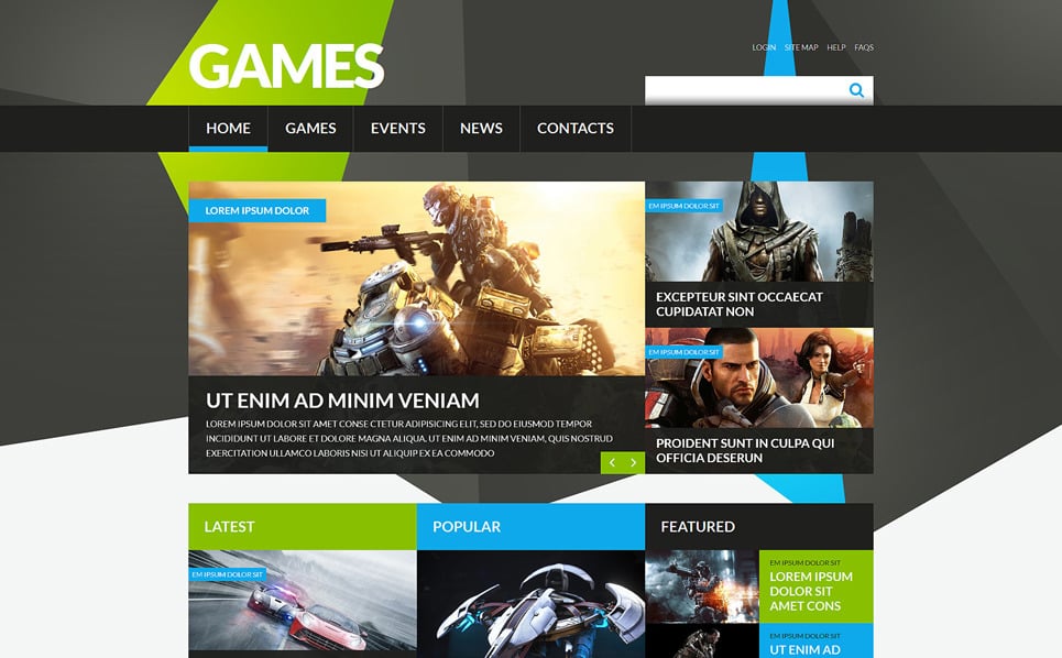 Game Portal Responsive Joomla Template #52407