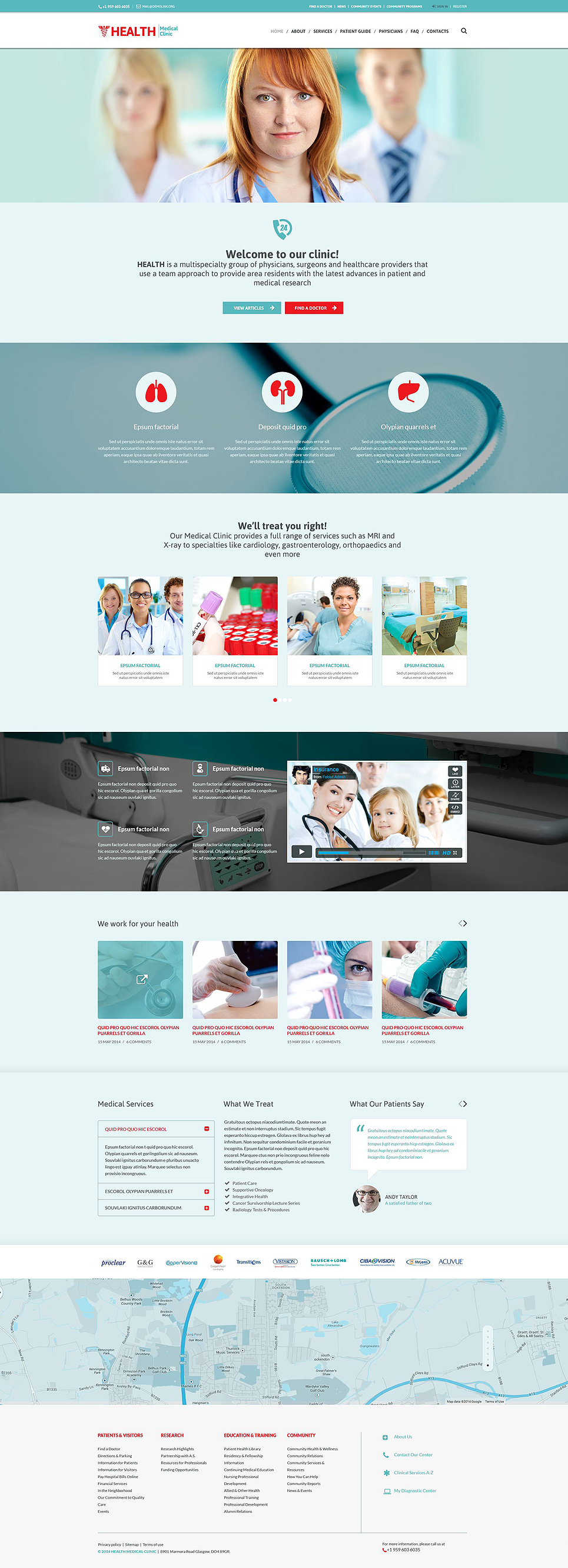 Medical Responsive Website Template New Screenshots BIG