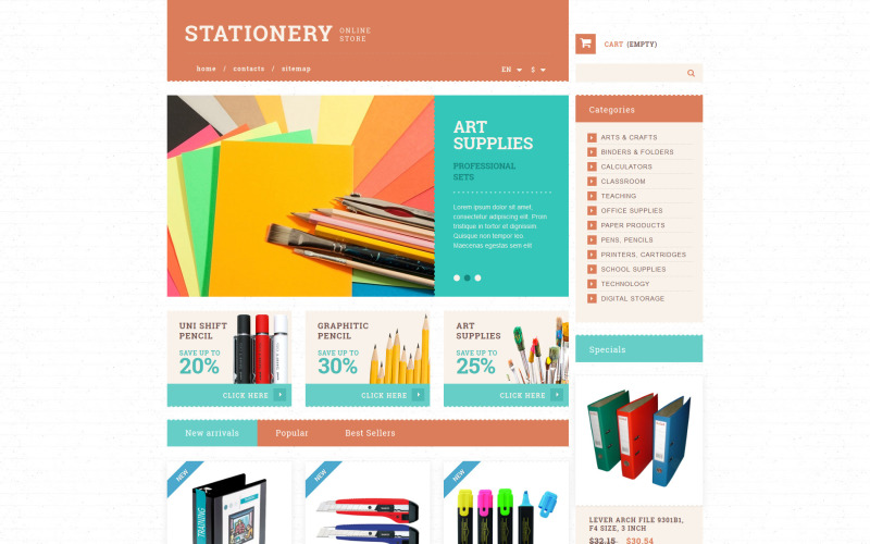 Stationery and Paper PrestaShop Theme