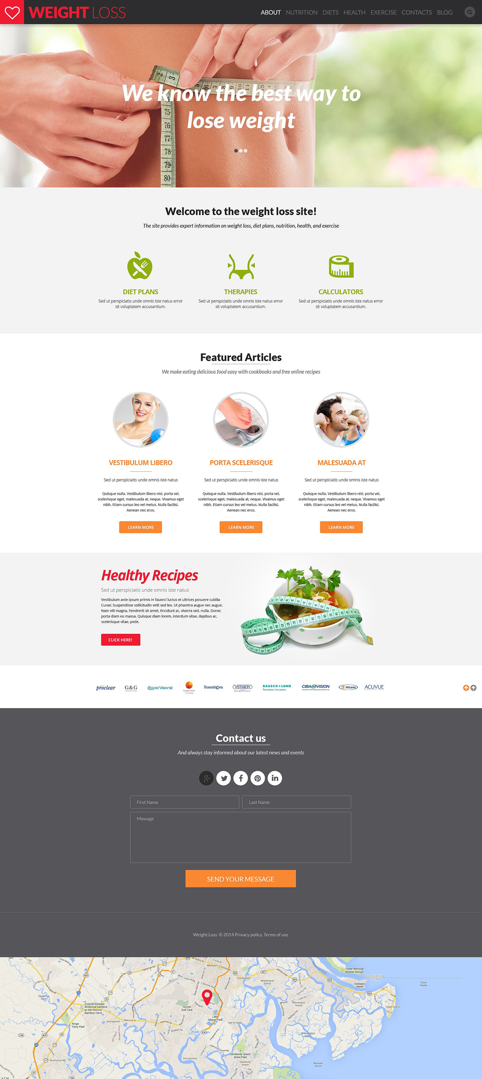 Weight Loss Website Template New Screenshots BIG