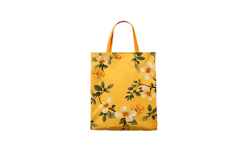 Yellow tote bag png background Background