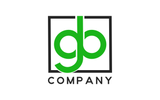 GB Letter Initial Custom Design Logo