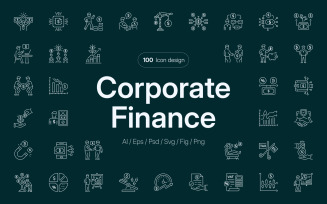 Corporate Finance Icon Set
