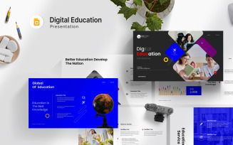 Digital Education Google Slide Template 2025