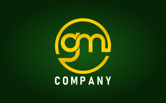 GM Letter Initials Logo Design Template