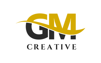 GM Letter Unique Design Logo Template