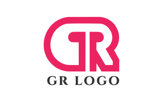 GR Letter Creative Design Logo Template