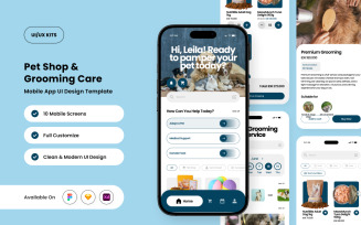 Pawrior – Pet Care App Design Template