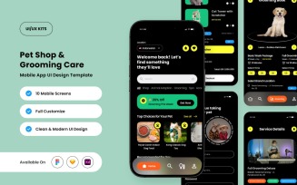 Petzie – Pet Care App Design Template
