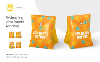 Swimming Arm Bands Mockup Set