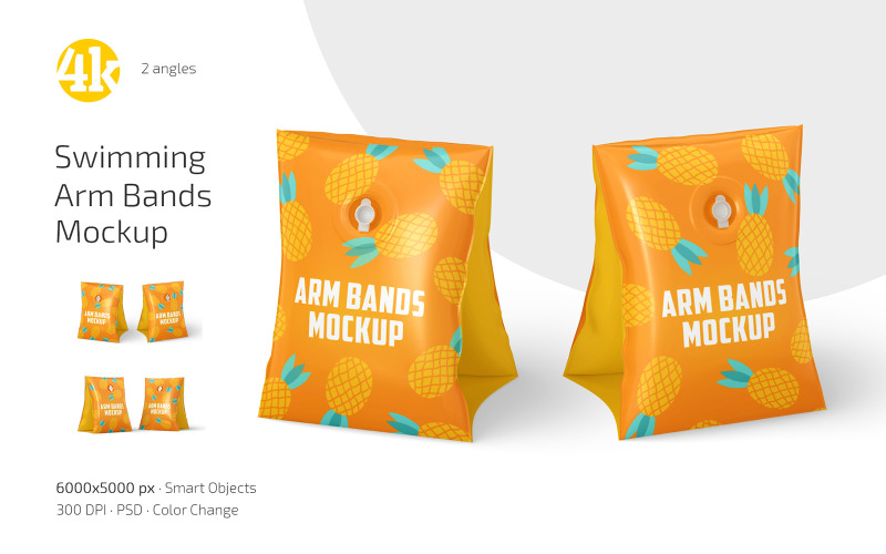 Swimming Arm Bands Mockup Set Product Mockup