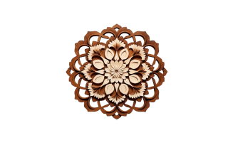 ﻿Decorative ornament isolated on transparent background