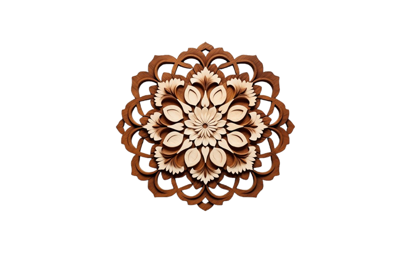 ﻿Decorative ornament isolated on transparent background Background