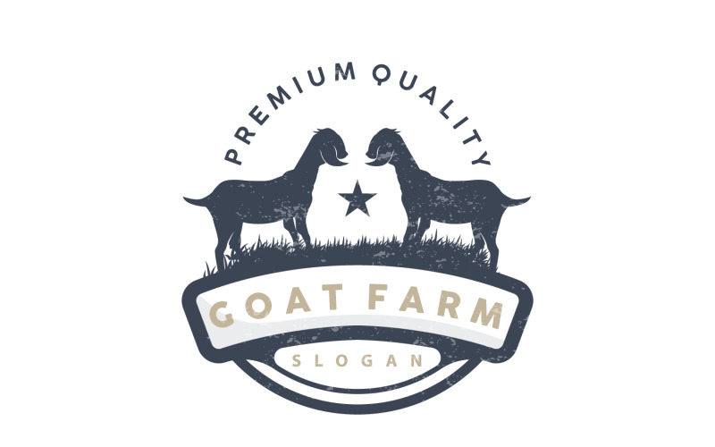 Goat logo Goat Farm Design V6 Logo Template
