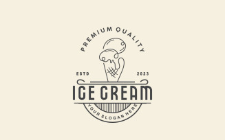 Ice Cream Logo Fresh Sweet V1