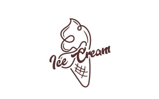 Ice Cream Logo Fresh Sweet V6