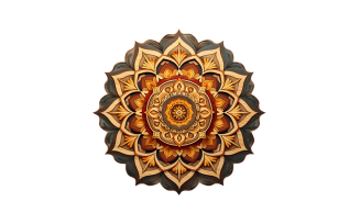Mandala clipart with png background